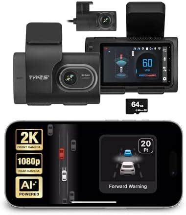 Type S T200 AI Driver Assistance Dash Cam Powered by ADAS, 1440p ...