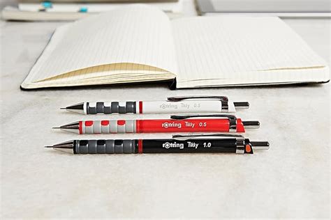Rotring Mechanical Pencil Ticky for Drafting, Black, 1904694, 0.35mm ...