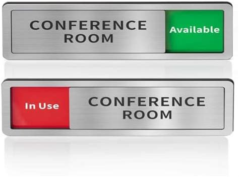 In Out Sign Board for Door, Office Door Sign with Slider Status Display ...