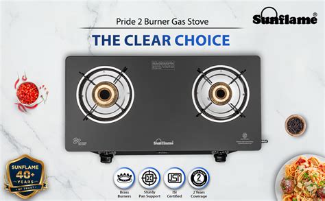Sunflame Pride 2 Burner Gas Stove
