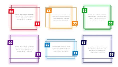 Set of testimonial comma frame template for web content and text | Free ...