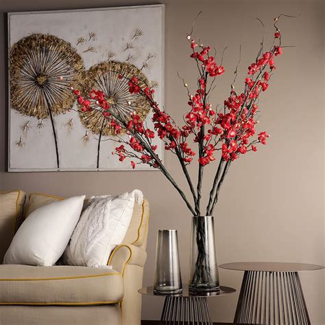 Buy TABLE & TWIST RED Cherry Blossom Artificial Flower Online at Low ...