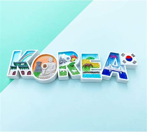 Buy Travel Toy Korea Alphabet Lettering Fridge Magnet Korean Souvenir ...