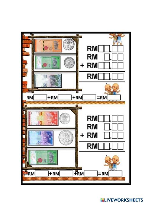 Worksheets for Learning Money 的图像结果