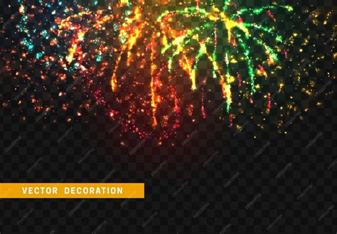 Top 17+ Free Holiday Colorful Fireworks Vector Material