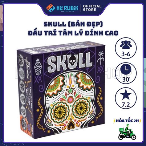 Skull Board Game Đấu Trí Tâm Lý Cao Cấp Tiếng Anh H2 Rubik Shop