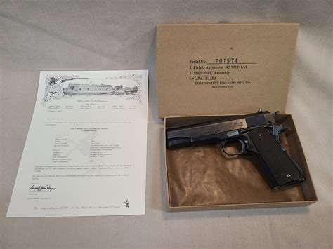 Colt Transitional Model 1911, Made in 1924 with Colt Letter, 1 of ...