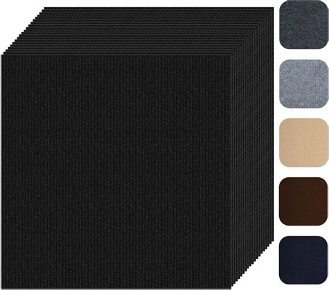 Self Adhesive Carpet Tile 10 Pcs 24" x 24" Peel and Stick Carpet Floor ...