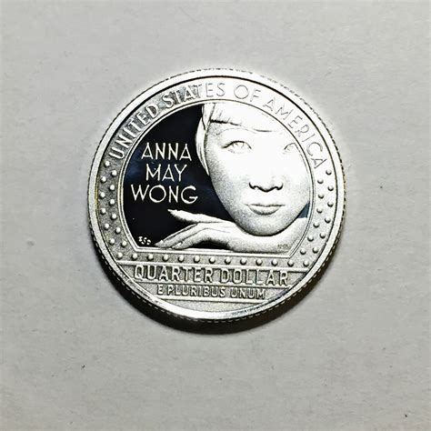 2022-S Proof Silver Anna May Wong Commemorative Quarter*DCAM | Property ...
