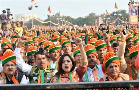 PM Modi addresses a public meeting in Dwarka, Delhi