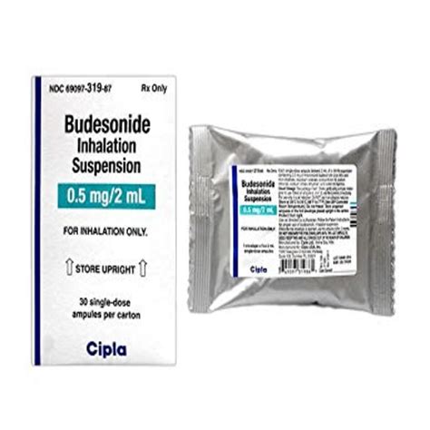 Budesonide Nebulizer 0.5mg/2ml Suspension, 20 nebules - Dock Pharmacy