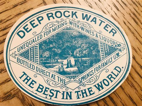 Deep Rock Water Label Antique Labels Vintage Advertising Crafting ...
