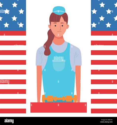 labor day employment celebration cartoon Stock Vector Image & Art - Alamy