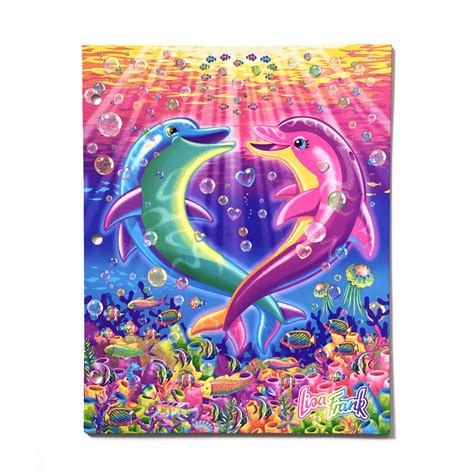 Lisa Frank Portfolio Folder — Dolphin • Mikko Sumulong