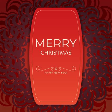 Brochure template merry christmas red color with luxury burgundy ...