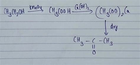 transfer ethyle alcohol to propanon - Brainly.in