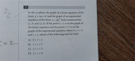 APRIL 2019 SAT MATH calc, someone please me with this question! : r/Sat