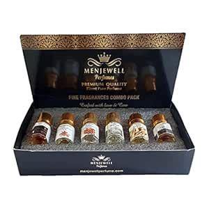 Menjewell Attar Gift Pack Of 6| Attar Combo| Woody Attar| Attar For Men ...