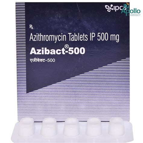 Azibact-500 Tablet 5's Price, Uses, Side Effects, Composition - Apollo ...