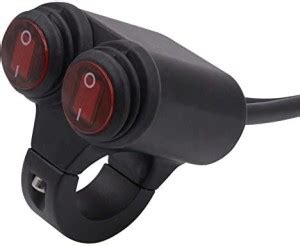 MOTOLURGY Motorcycle Handlebar ON/OFF CNC Metal Dual Switch 12V 10A For ...