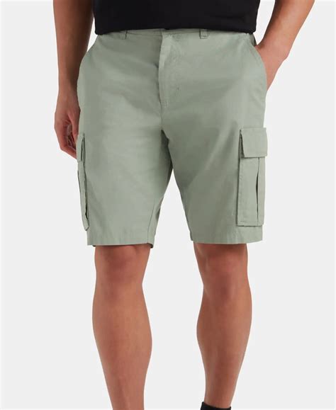 Buy Super Combed Cotton Woven Straight Fit Cargo Shorts with Seven ...