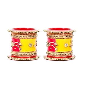 Buy NAVMAV Multicolour Designer Acrylic Kundan Work Rajasthani Marwadi ...