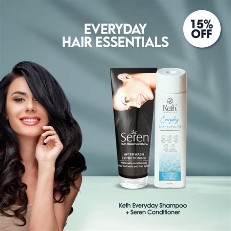 Everyday Hair Essentials Combo | Keth Everyday Shampoo & Seren ...
