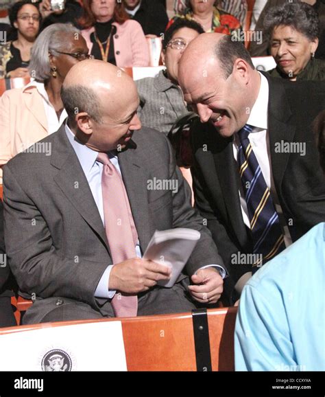 (L-R) LLOYD BLANKFEIN, chairman and CEO of Goldman Sachs and President ...