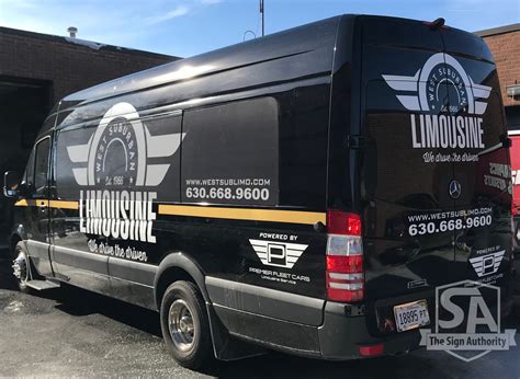 Custom Van Decals for West Suburban Limousine in Winfield, IL