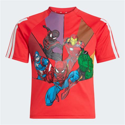 adidas adidas x Marvel Spider-Man Tee Kids - Red | adidas UAE