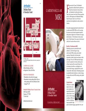 Cardiac Mri Brochure For Patients Form - Fill and Sign Printable ...