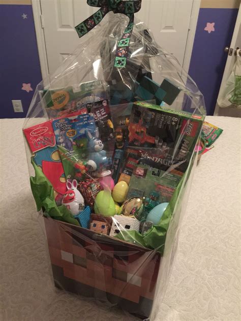 Minecraft Head Easter Basket