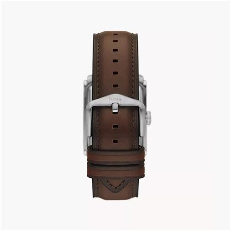Fossil Carraway Three-Hand Brown Leather Watch – The Watch Factory