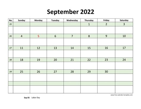 September 2022 Calendar Fillable - Printable Word Searches