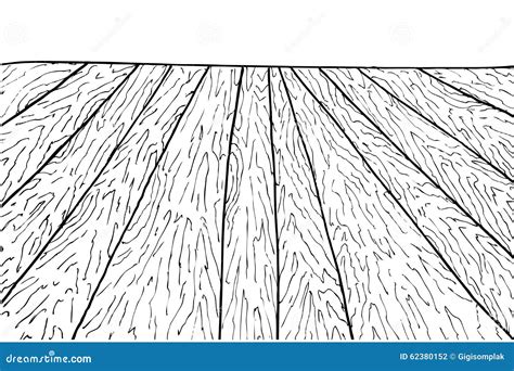 Hand Draw Sketch of Wooden Floor Stock Vector - Illustration of ...
