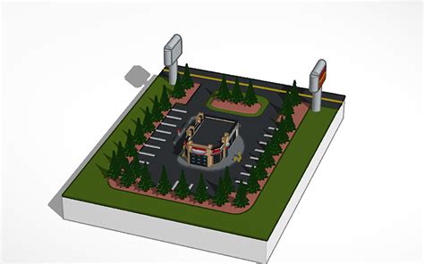 3D design Chick-Fil-A Restaurant - Tinkercad