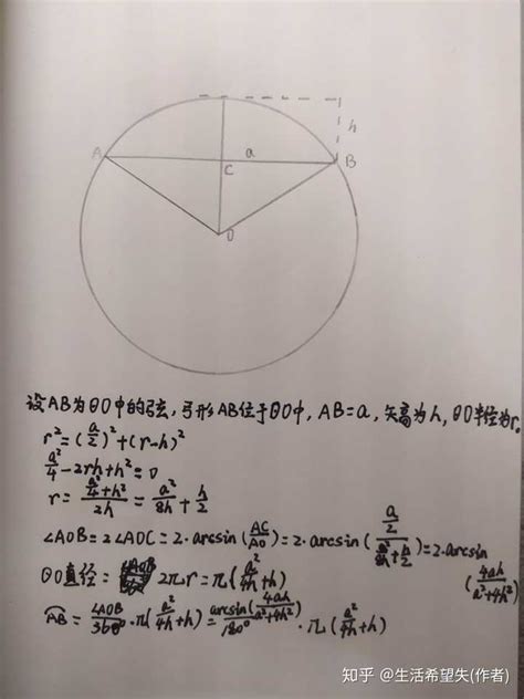弧长计算公式 的图像结果