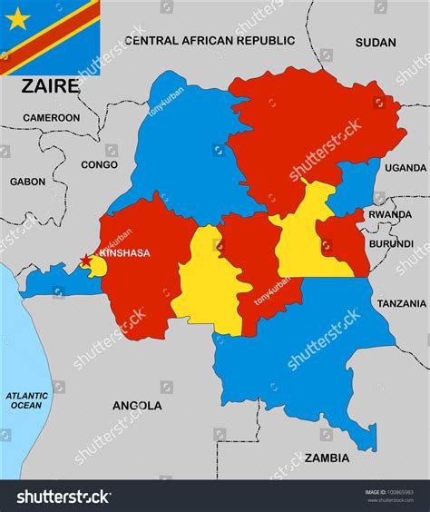 zaire river basin map