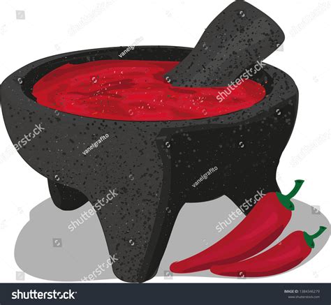 6 ilustraciones de Molcajete con salsa roja - Ilustraciones, imágenes y ...