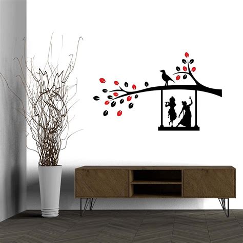 British Terminal® Lord Krishna Religious Self Adhesive Decorative Wall ...