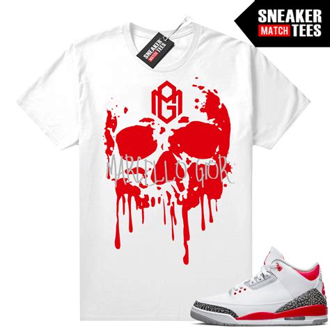 Sneaker tees Fire red 3s | Fire Red Sneaker tees