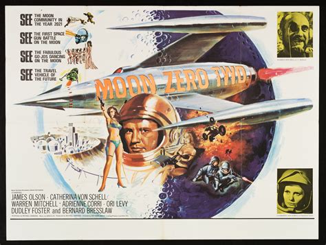 MOON ZERO TWO (1969) Original Vintage Hammer Horror UK Quad Film Movie ...