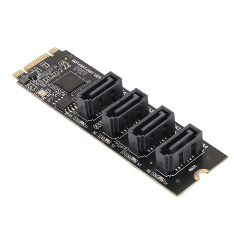 Amazon.in: Buy M.2 NGFF NVME to SATA Adapter Card, ASM1064 M2 Key M Key ...