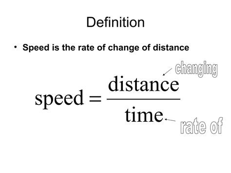 Speed and velocity | PPT