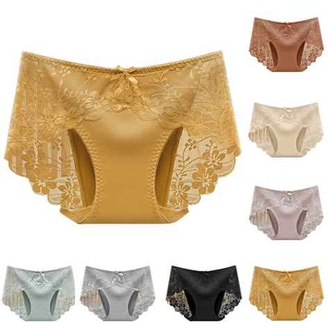 Swuxness Women's Lace Breathable Underwear, Women's Plus Size Panties ...