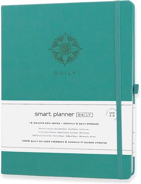 Smart Daily Planner - Undated A4 Size - Achieve Goals & Increase ...