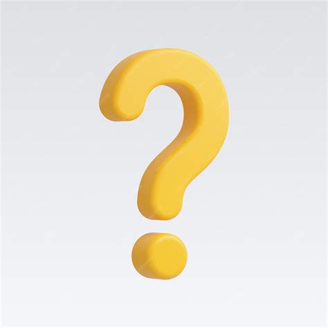 3d realistic question mark vector illustration | Premium Vector