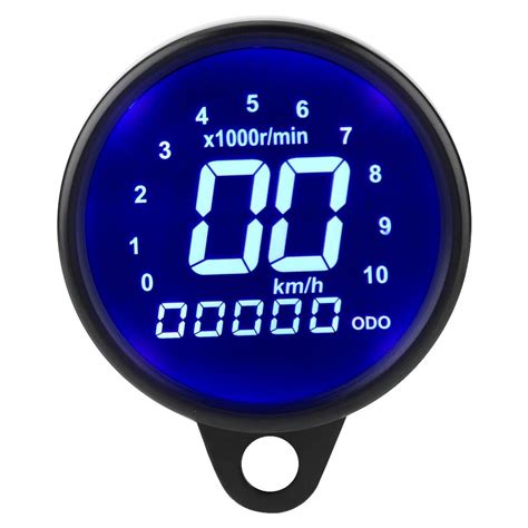 Acouto Motorcycle Speedometer 12V Universal Motorcycle LCD Display ...