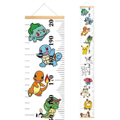 SNOWIE SOFT Cartoon Kids Growth Chart 50-200 cm Wall Hanging Growth Ch ...
