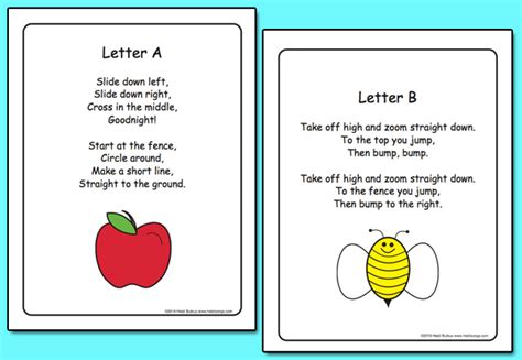 Sky-Grass-Dirt Alphabet Formation Practice Sheets and Rhymes!